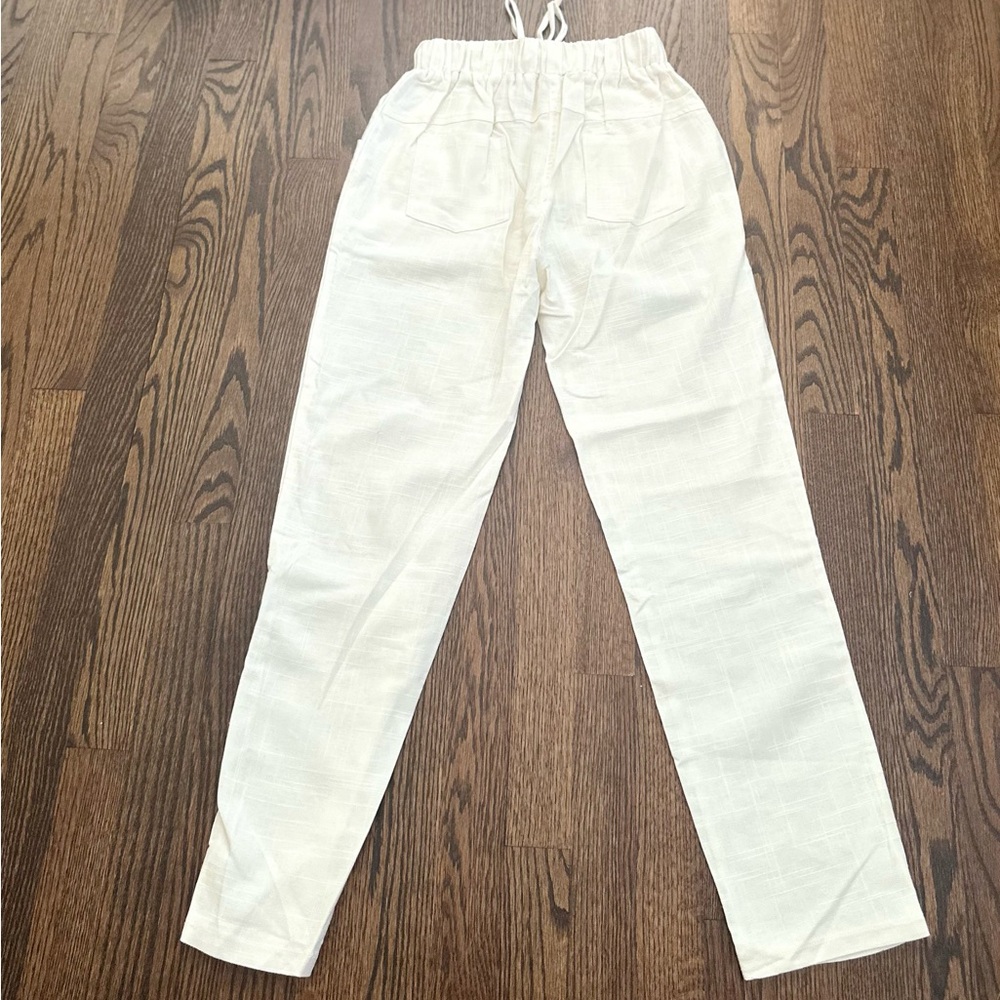 Hot & Delicious Ivory Drawstring Pants - Picture 13 of 15
